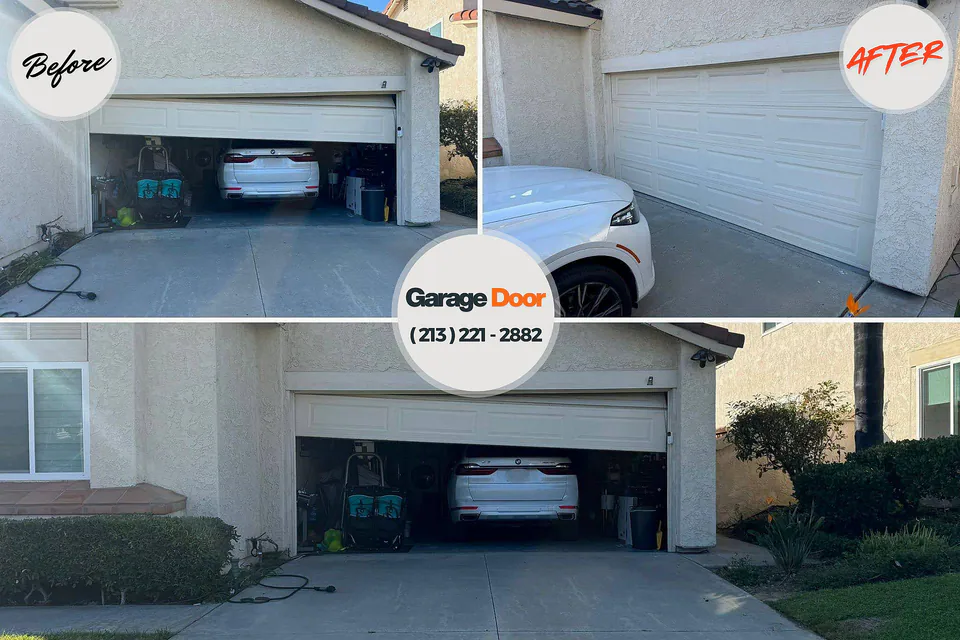 Before and after: Garage Door Installation & Replacement Mountain Home, ID